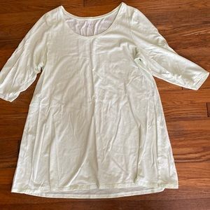 Pure Jill/ J Jill ballet neck tunic green size XL